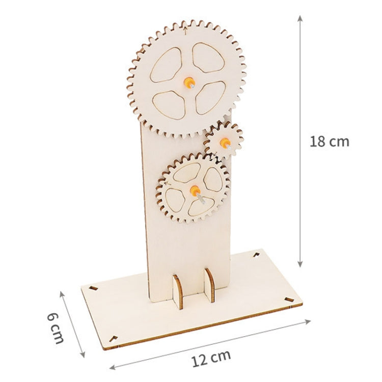 Gear Triple Action Physics Experiment Variable Speed Transmission Material Kit Kids Puzzle Toy