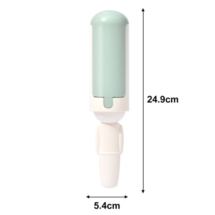 Cats Pet Hair Remover Static Adsorption Roller Clothes Sofa Hair Removal Brush(Red)