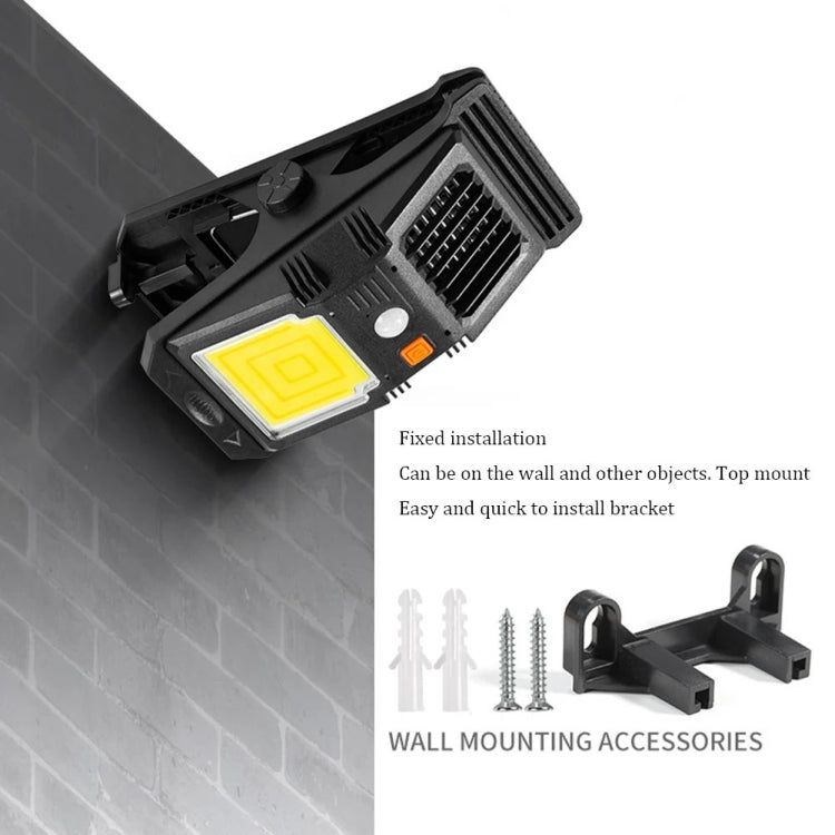 E-SMARTER W7104-2 COB Solar Wall Lamp With Clip Mosquito Killer Lamp Portable Body Sensor Outdoor Garden Light