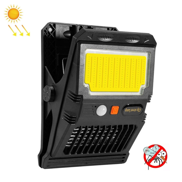 E-SMARTER W7105-2 COB Solar Wall Lamp With Clip Mosquito Killer Lamp Portable Body Sensor Outdoor Garden Light