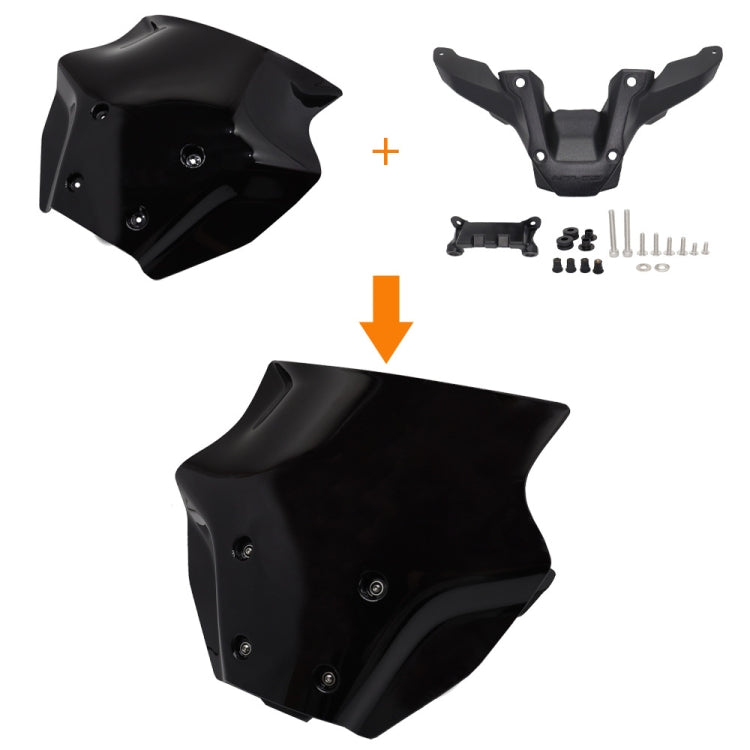 For Yamaha MT-09 SP 2024- Front Windshield(Black)