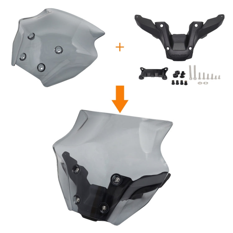 For Yamaha MT-09 SP 2024- Front Windshield(Transparent Gray)