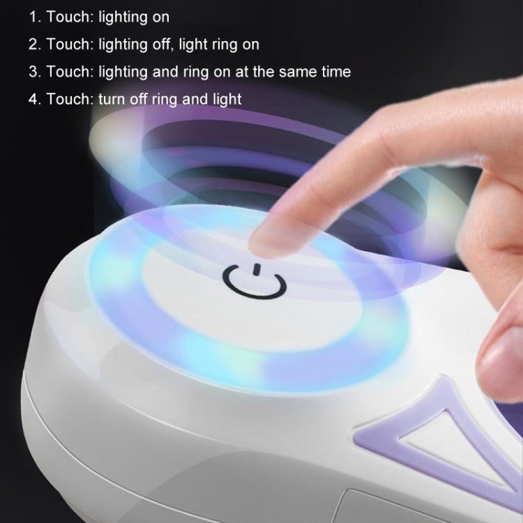 LED Light Luminous Pet Dog Leash Automatic Retractable Dog Walking Leash, Color: 5m Purple