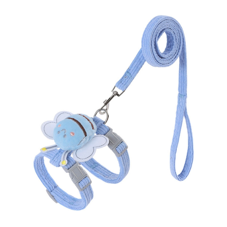 Cats Leash Anti-breakaway Outdoor Adjustable Chest Back Cats Leash, Size: M(Blue)