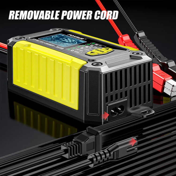 FOXSUR Cars Motorcycles 12V Lithium Cattery Charger With Battery Detection(UK Plug)