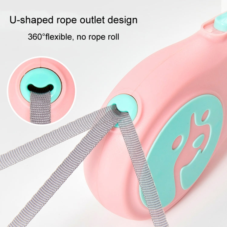 5m Small And Medium Dog Walking Leash Automatic Retractable Portable Pet Leash(Pink)