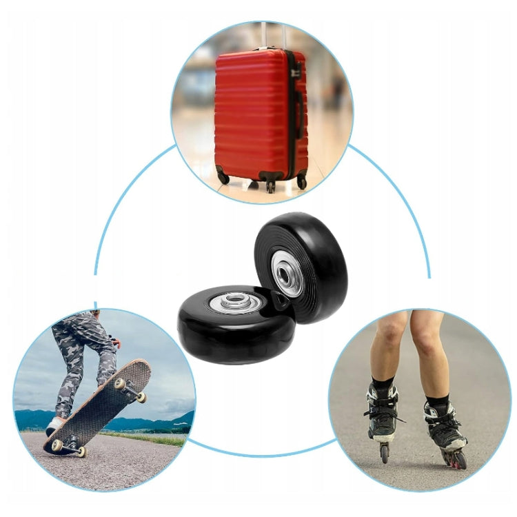 50mm x 18mm Luggage Suitcase Replacement Wheels Low Noise Spinner Wheels