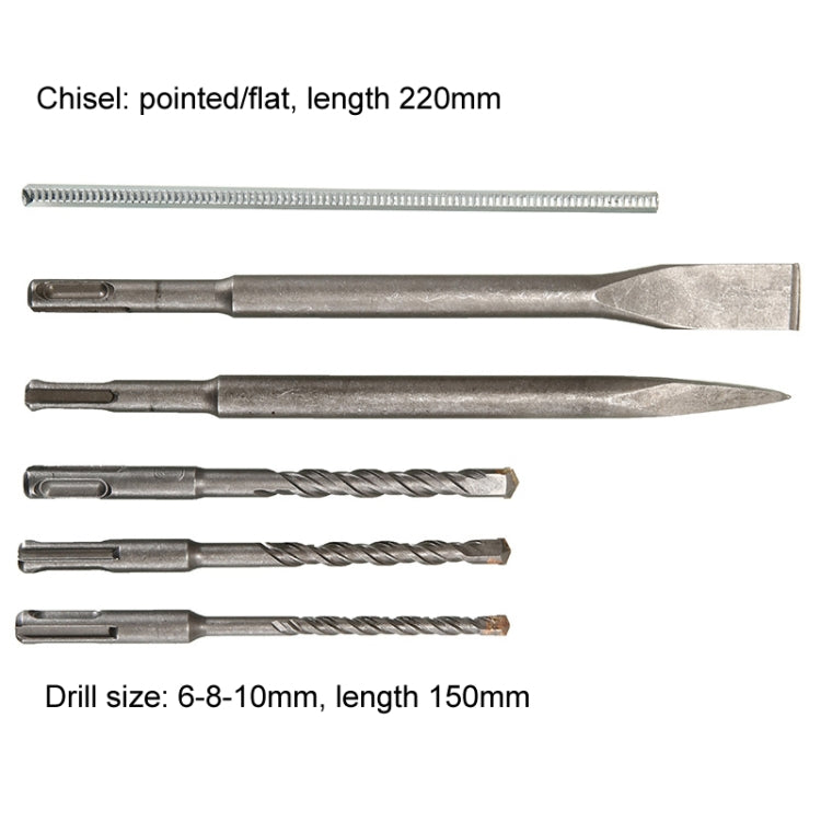 AOTUO Multifunction Electrical Drill Industrial Grade Concrete Triple Lightweight Power Hammer EU Plug, Model: 24 Model