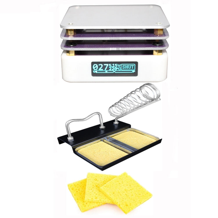 65W Welding Mini Constant Temperature Table LED Light Display, Model: With Stand + Clean Sponge