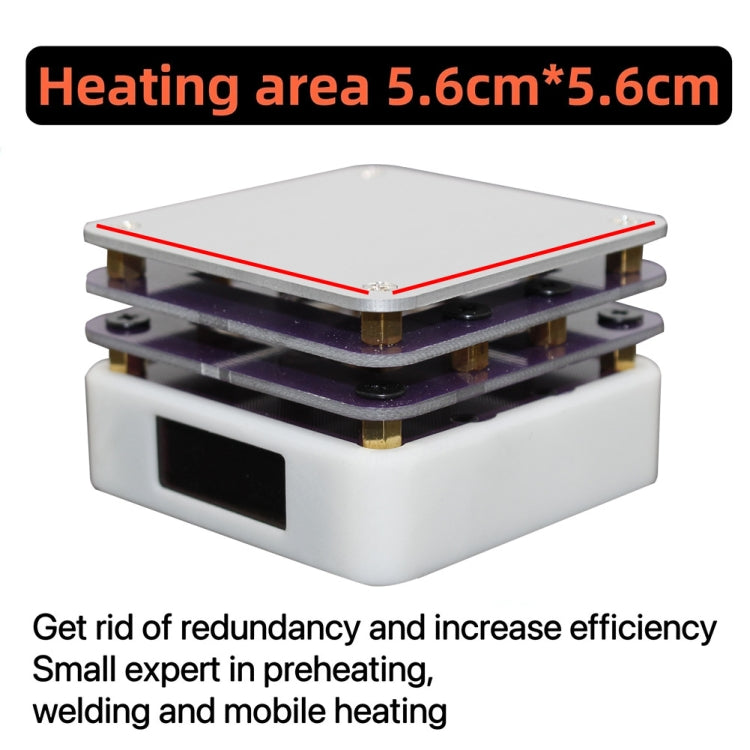 65W Welding Mini Constant Temperature Table LED Light Display, Model: With Stand + Clean Sponge