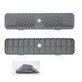 Slope Silicone Faucet Drain Pad Splash-proof Sink Faucet Mat(Grey)