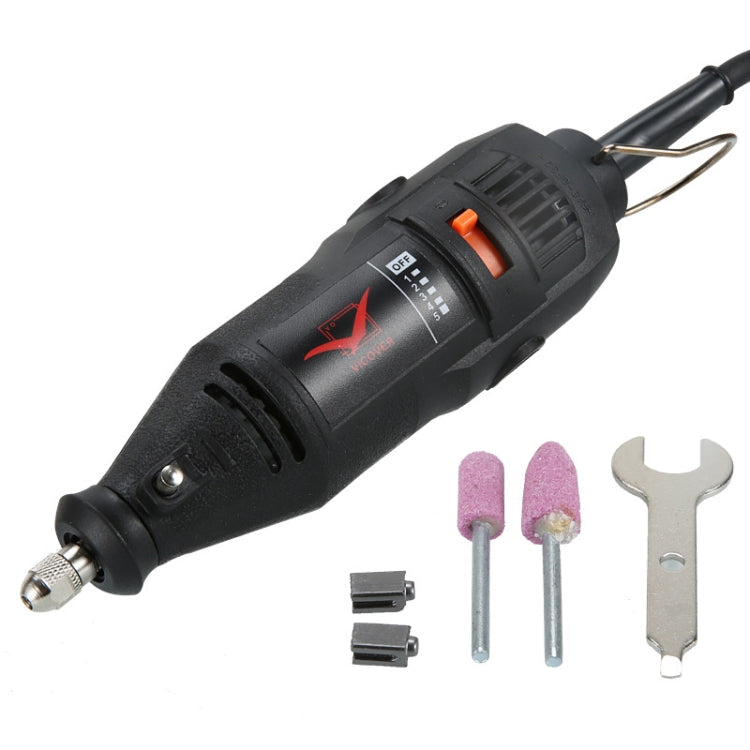 VICOVER Small Adjustable Speed Electrical Grinder Set Jade Carving Pen Polishing Tool EU Plug, Model: Standard Model
