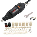 VICOVER Small Adjustable Speed Electrical Grinder Set Jade Carving Pen Polishing Tool EU Plug, Model: 78pcs Parts
