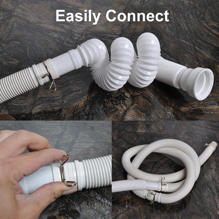 3m Diameter 32mm Extended Drain Hose for Washing Machine / Kitchen Basin / Bathtub