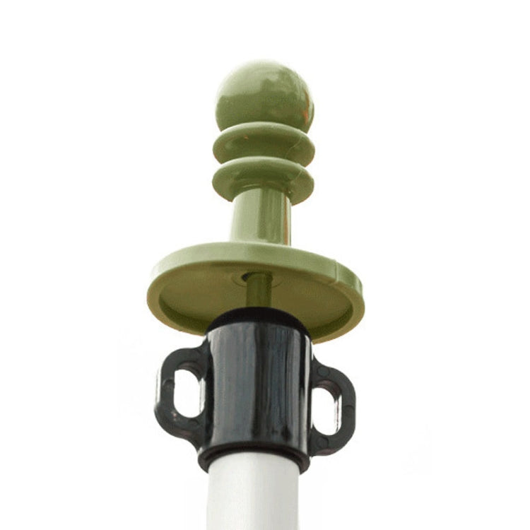 AOTU AT6525 Outdoor Camping Canopy Pole Thunder Cap Tent Support Pole Insulated Plastic Protective Hat, Color: Army Green
