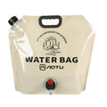 AOTU AT6667 Outdoor Large Capacity Water Bottle 9L Portable Folding Water Bottle Camping Car Drink Barrel(Khaki)