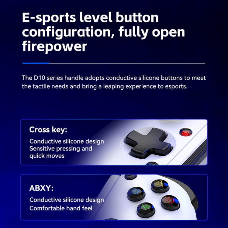 BSP-D10S Wireless Stretch Game Controller With Heat Dissipation Fan for Switch / Android / IOS / PC / PS3 / PS4(Black)