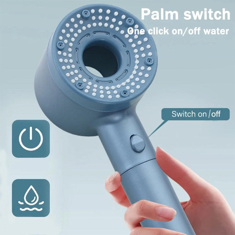 High-Pressure Handheld Shower Head With 5 Spray Modes Filtered Showerhead, Spec:  Kit White