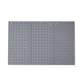 62 x 40cm  Trifold Silicone Drain Pad Bowl and Dish Drying Mat for Kitchen Counter(Grey)