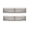 1pair Kitchen Silicone Oven Storage Rack Integrated Roaster Spice Organizer, Color: Beige
