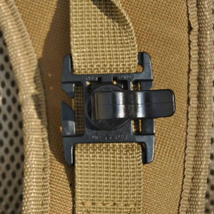 AOTU AT9005 2pcs Adjustable Water Bag Clip 360 Degree Rotatable Outdoor Backpack Accessories Drinking Bag Tube Clip(Mud Color)