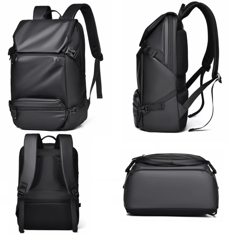 WEPOWER Men Double Shoulder Bag Large-capacity Computer Bag Traveling Backpack(Black)