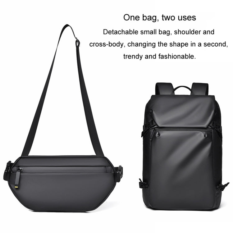 WEPOWER Men Double Shoulder Bag Large-capacity Computer Bag Traveling Backpack(Dark Blue)