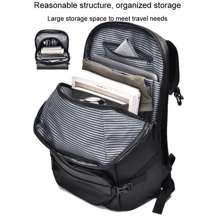WEPOWER Men Double Shoulder Bag Large-capacity Computer Bag Traveling Backpack(Black)