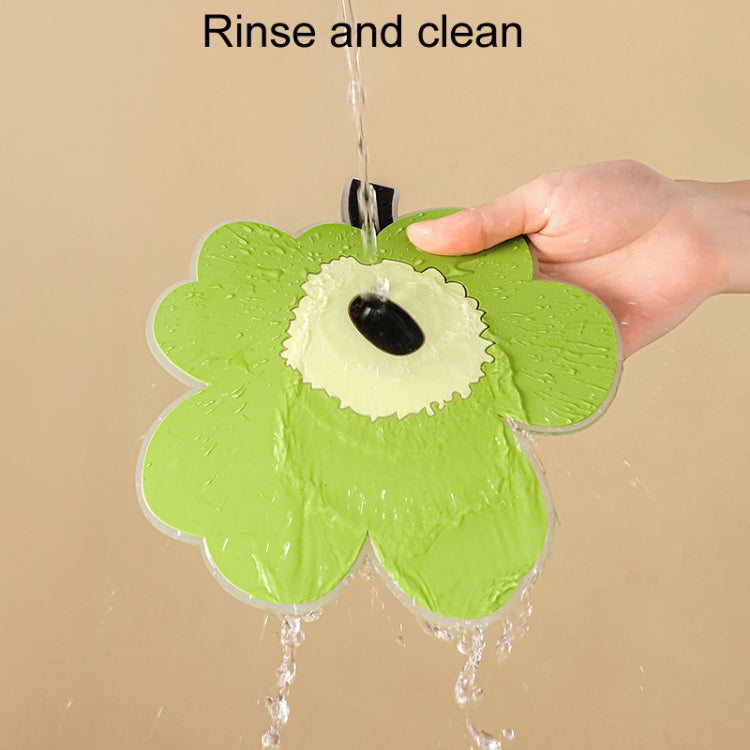 2pcs / Set Household Leaf Heat Insulation Mat Kitchen High Temperature Resistant Baking Placemats, Style: Yellow Small