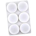 6 Grids Round Silicone Cake Molds Home DIY Handmade Soap Mould(Transparent)