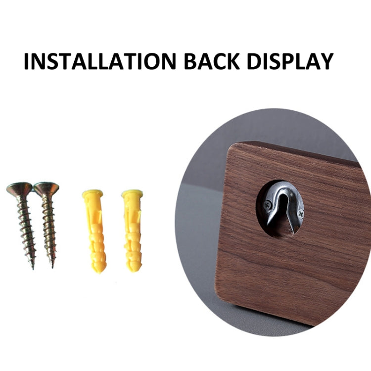 30cm Beech Wood Wall-Mounted Paper Towel Rack Bathroom Shelf Roll Tissue Holder
