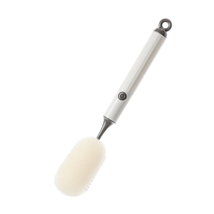 Removable Double Cleaning Cup Brush Sponge Long Handle Wine Glass Thermos Bottle Brush(Gray)