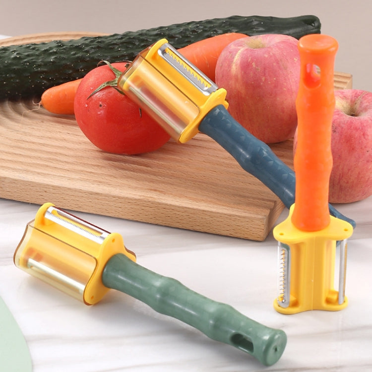 3-in-1 Household Kitchen Vegetable and Fruit Stainless Steel Peeling Knife(Green)