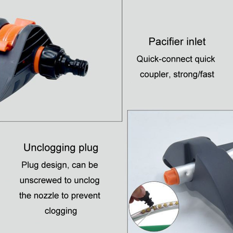 Automatic Swing Sprinkler Garden Lawn Watering Nozzle Garden Sprinkler Nozzle(19 Holes)