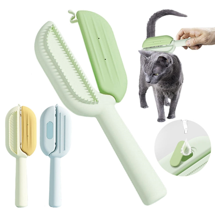 Pet Massage Combs With Water Tank Cleaning Comb Hair Care And Grooming Brush(Orange)