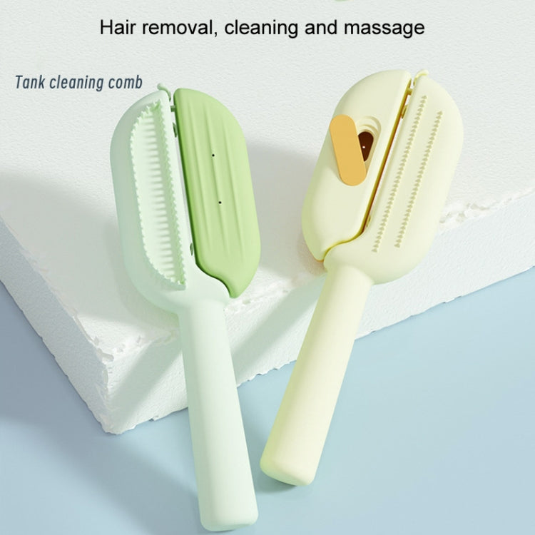 Pet Massage Combs With Water Tank Cleaning Comb Hair Care And Grooming Brush(Orange)