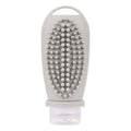 100ml 2 In1 Travel Dispenser Bottle Silicone Portable Massage Brush Shampoo Lotion Divider Bottle(Light Gray)