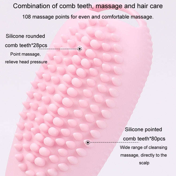 100ml 2 In1 Travel Dispenser Bottle Silicone Portable Massage Brush Shampoo Lotion Divider Bottle(Light Green)