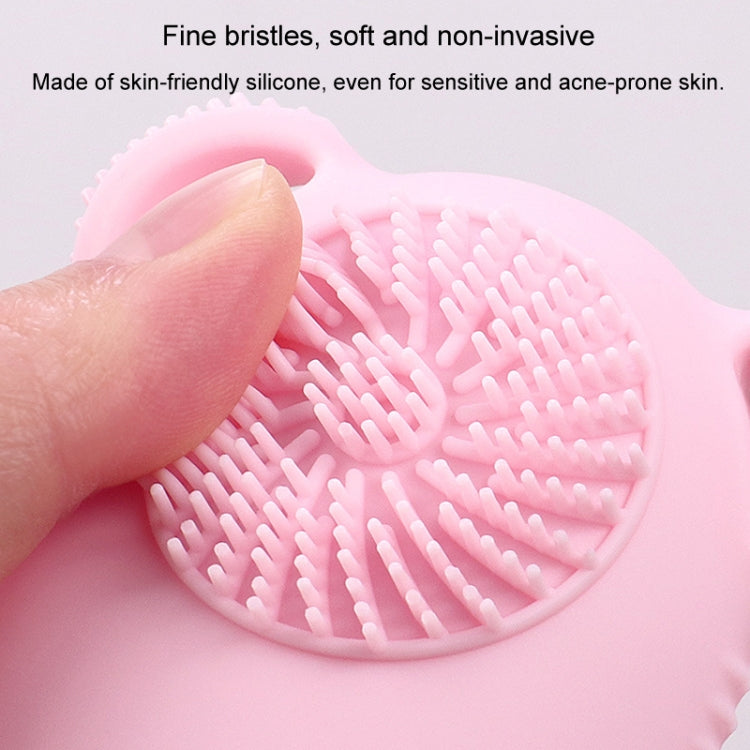 100ml Travel Cleaning Lotion Dispenser Bottle With Washing Brush Cosmetic Shampoo Storage Bottle(Light Pink)