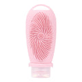 100ml Shower Bath Brush Dispenser Bottle Travel Portable Shampoo Cosmetic Lotion Dispenser Bottle(Pink)