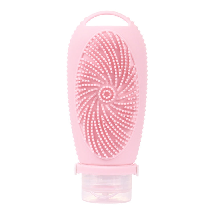 100ml Shower Bath Brush Dispenser Bottle Travel Portable Shampoo Cosmetic Lotion Dispenser Bottle(Pink)