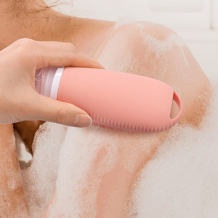 100ml Shower Bath Brush Dispenser Bottle Travel Portable Shampoo Cosmetic Lotion Dispenser Bottle(Dark Pink)