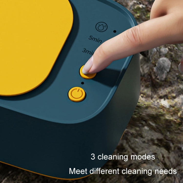 Electrical Ultrasonic Cleaner 3-speed Timing Jewelry Watches Braces Eyeglasses Cleaning Device(Green)
