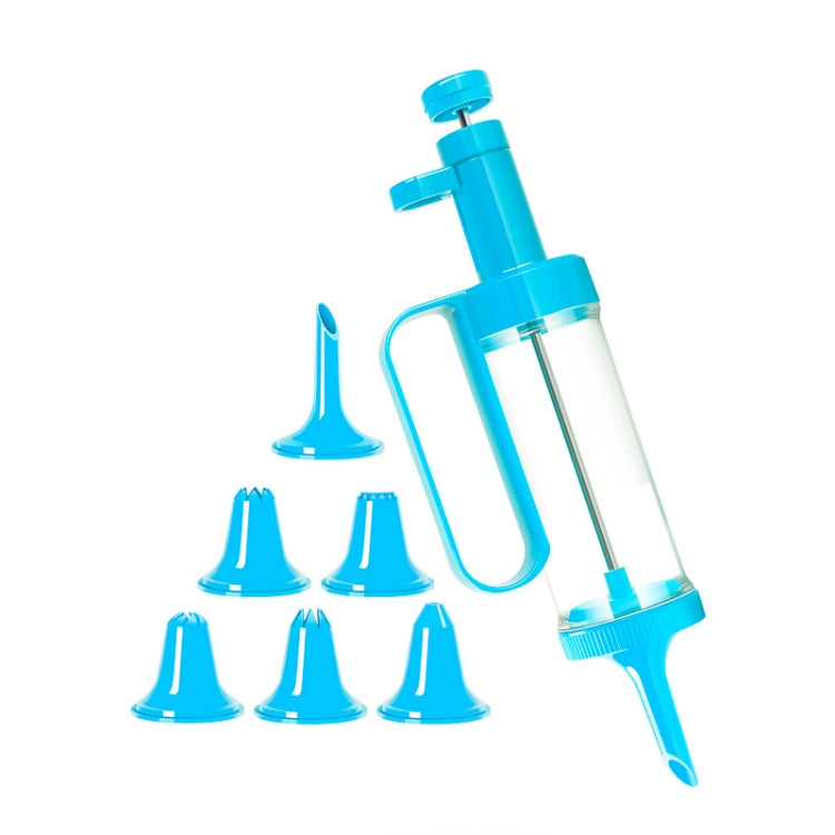Cookie Biscuit Mold Decorator Set Baking Decoration Nozzle Tools(Lake Blue)