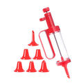 Cookie Biscuit Mold Decorator Set Baking Decoration Nozzle Tools(Red)