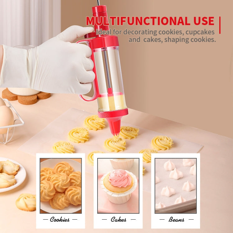 Cookie Biscuit Mold Decorator Set Baking Decoration Nozzle Tools(Lake Blue)