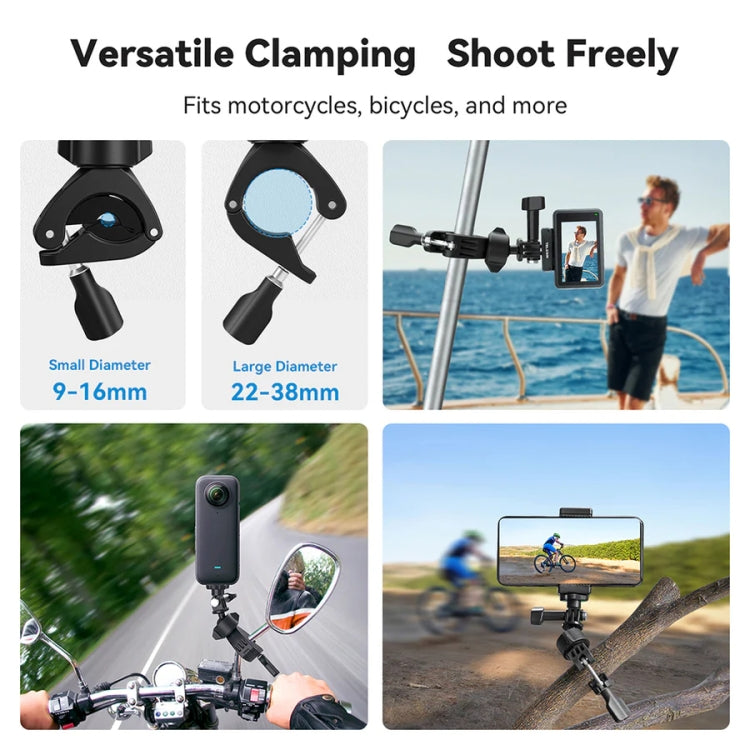 TELESIN TE-HBM-004 Lightweight Stem Clamp Cycling Bracket 360 Degree Adjustable Sports Camera Universal