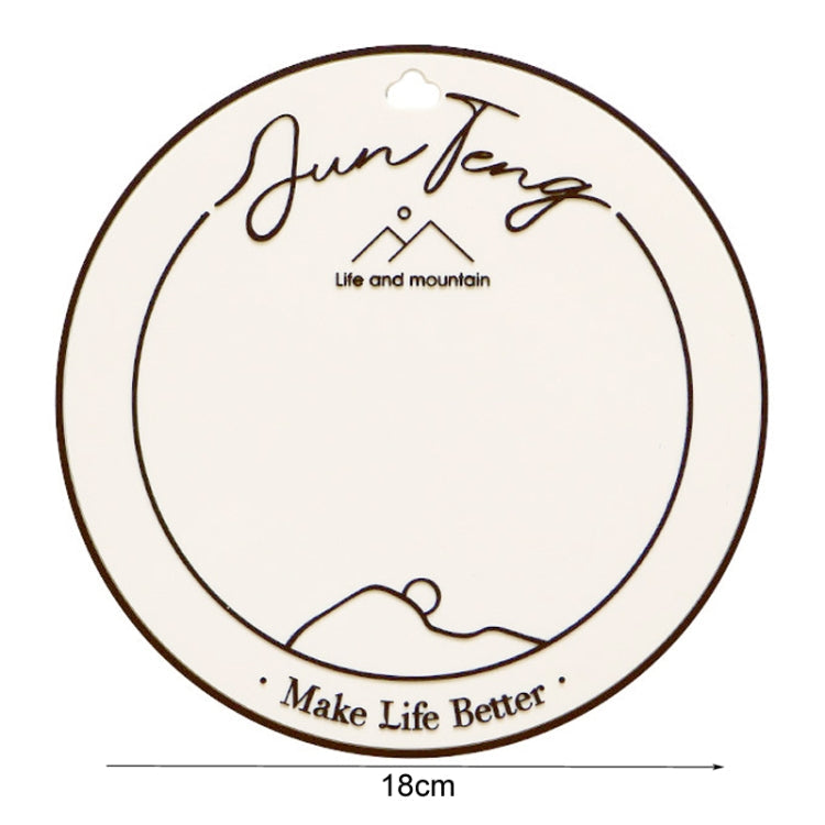 Anti-scald Table Heat Insulation Mat Coaster Simple Lines Greaseproof Non-slip Dinner Plate Pad(Pine Tree)