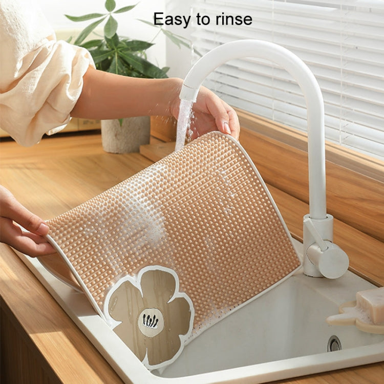 PVC Heat Insulation Table Mat Bar Coaster Kitchen Restaurant Thickened Non-Slip Drainage Mat, Size: 41.3x31.1cm(Black)