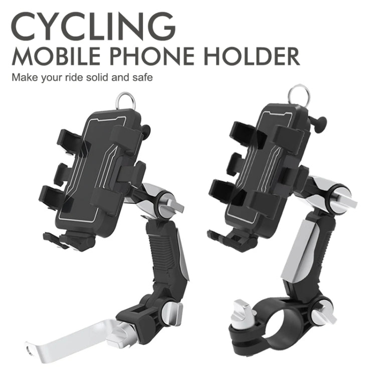 Motorcycle Bicycle Outdoor Cycling Navigation Phone Holder, Style: Rearview Mirror Bracket
